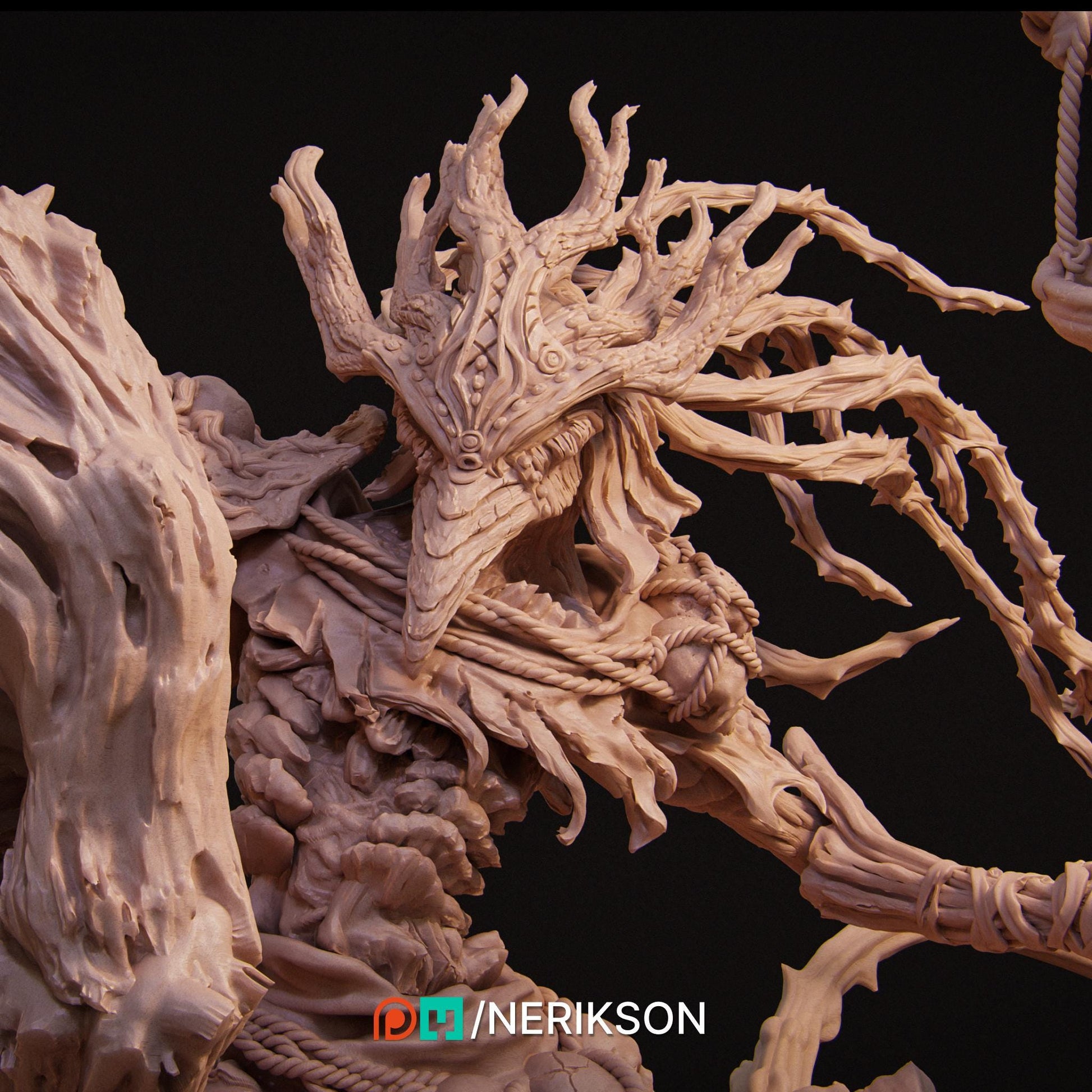 Horseman of Famine | Fantasy Fighter Knight Collectible Miniature Statue | 140mm | by Nerikson