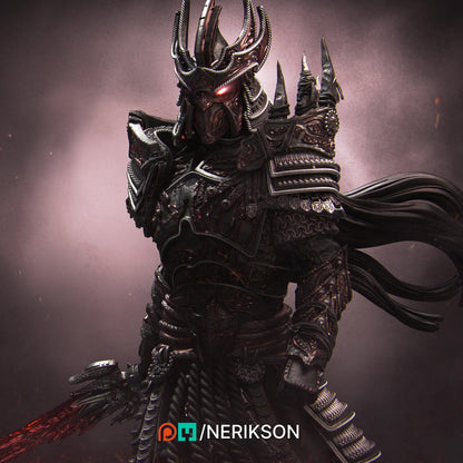 War | Fantasy Horseman Fighter Knight Collectible Miniature Statue | 75mm / 140mm | by Nerikson