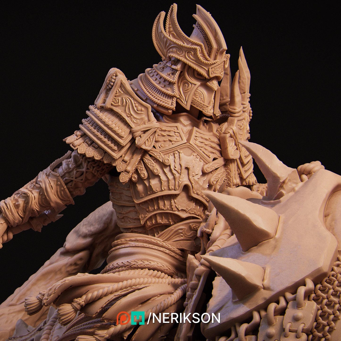 Horseman of War | Fantasy Fighter Knight Collectible Miniature Statue | 140mm | by Nerikson