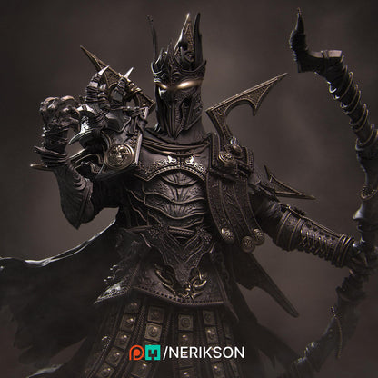 Conquest | Fantasy Horseman Fighter Knight Collectible Miniature Statue | 75mm / 140mm | by Nerikson