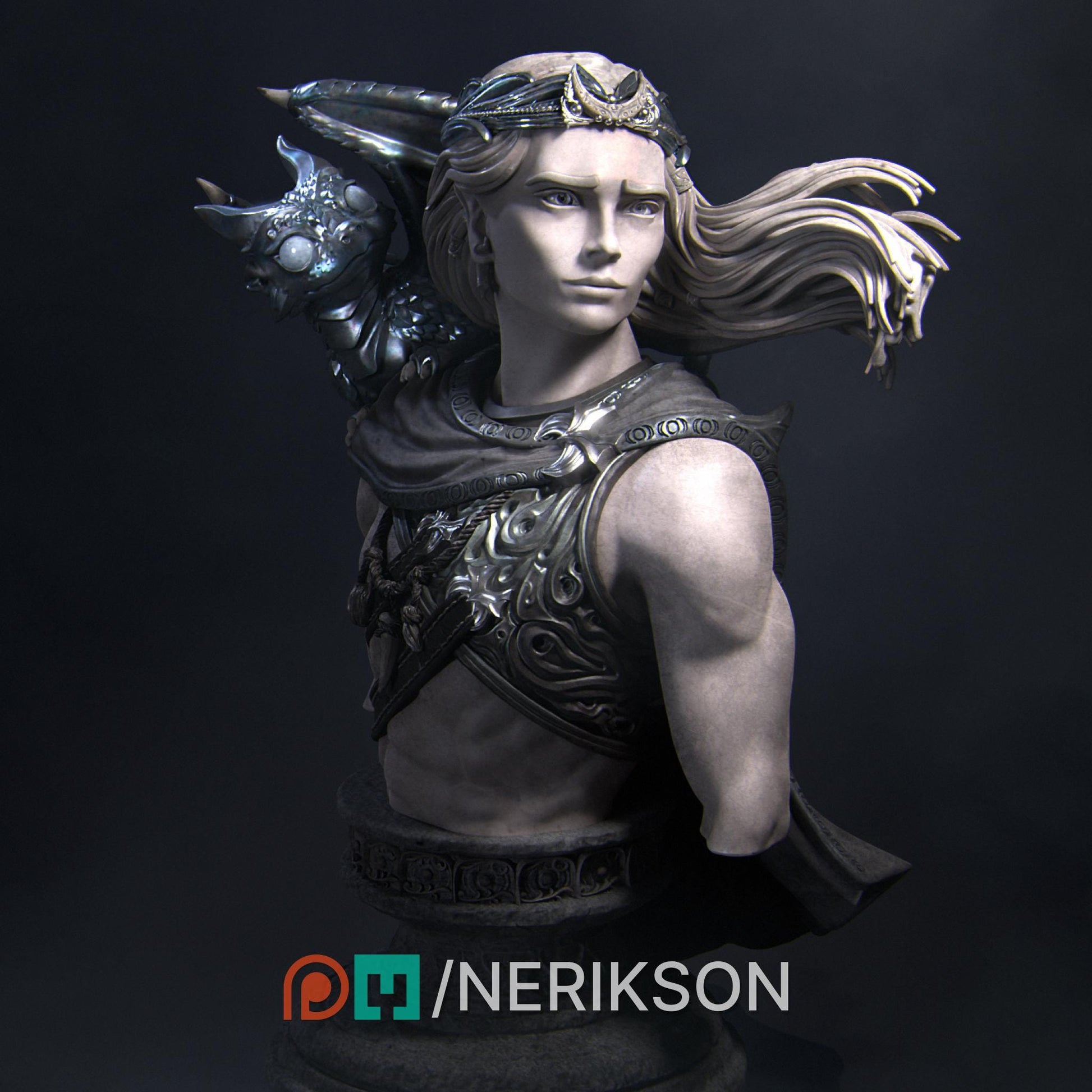 Orion Bust | Collectible Fantasy Bust Statue Miniature | by Nerikson