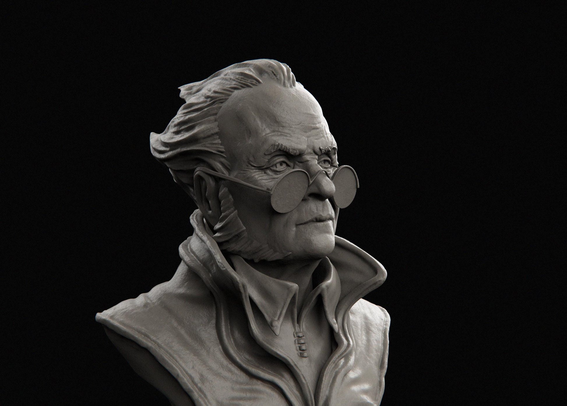 Vampire Hunter Bust | Collectible Fantasy Bust Statue Miniature | by Nerikson