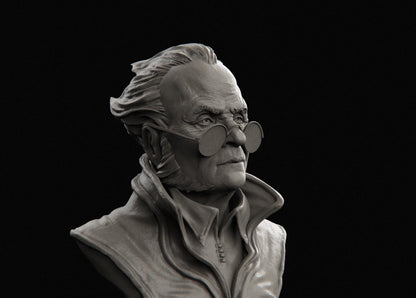 Vampire Hunter Bust | Collectible Fantasy Bust Statue Miniature | by Nerikson