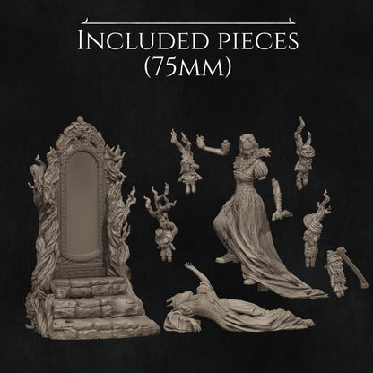 The Fairest of them All | Fantasy Snow White Fairytale Collectible Resin Diorama | by Nerikson