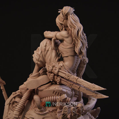 Neo-Nixxi Diorama | Sci-fi Female Collectible Resin Diorama | by Nerikson