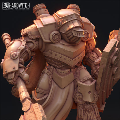 Falguron Centurion | DnD Sci-fi Fantasy Warforged Paladin Knight Miniature | 32mm / 75mm | by Hardwitch Games