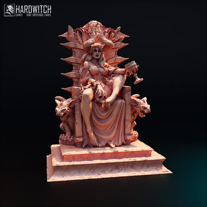 Fortada Astra | DnD Female Fantasy Demon Pin Up collectible Miniature | 32mm / 75mm | by Hardwitch Games