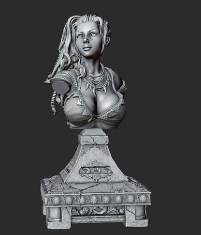 Igga the Tamer Bust | Collectible Resin Miniature Statue | by Solgood Forge